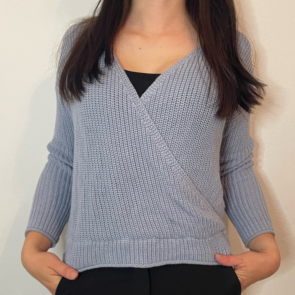 Moon & Madison Blue Pullover Sweater, M